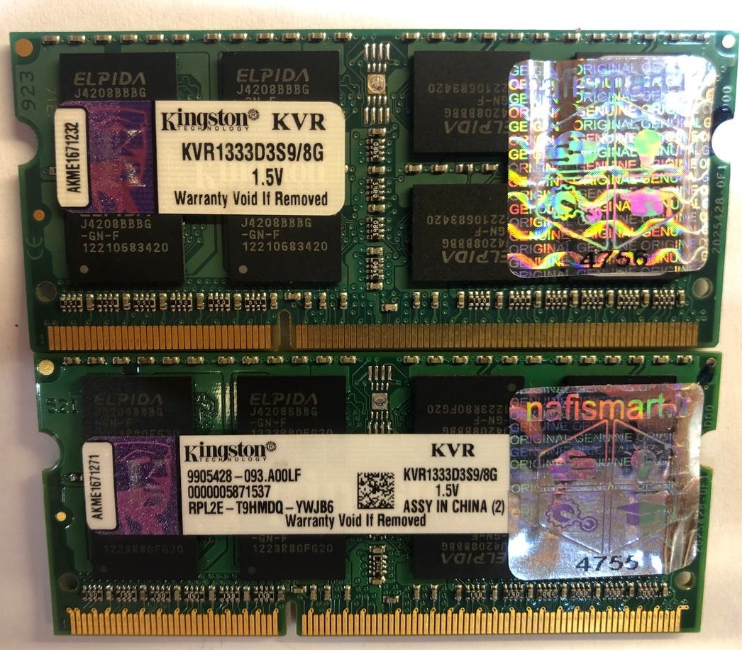 RAM 8G DDR3 1333 LAPTOP | قیمت روز انواع رم اورجینال
